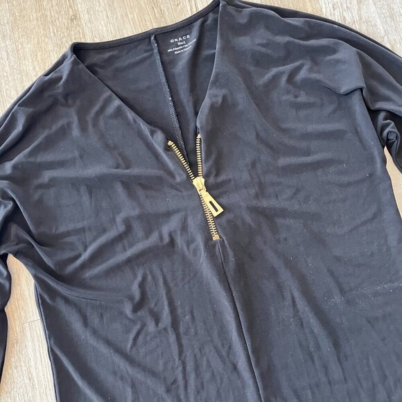 Womens Grace Black Blouse - S - Picture 2 of 6